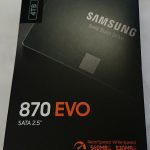 Упаковка SSD Samsung 870 EVO 4TB (вид сверху)