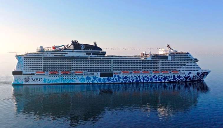 MSC Euribia Cruise Ship at Sea